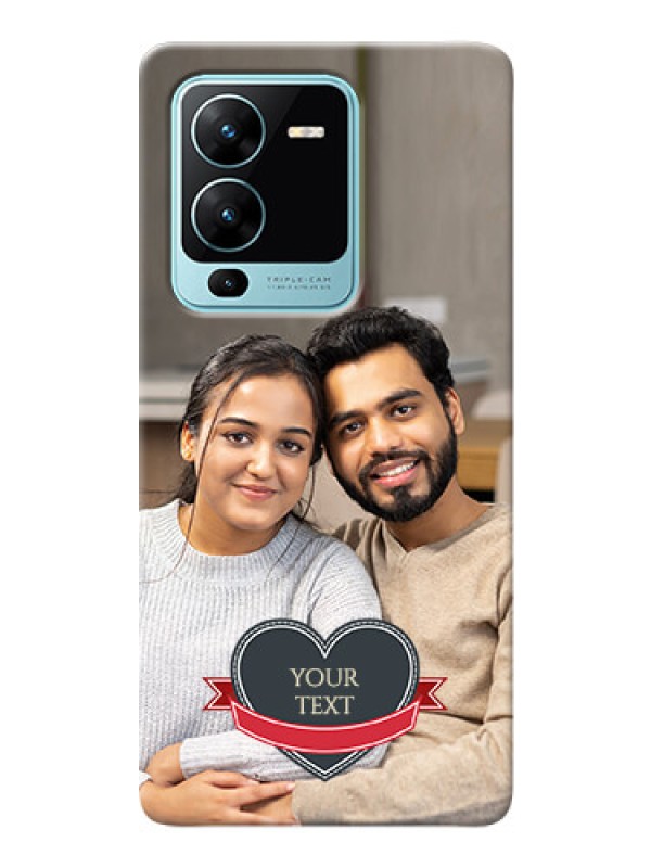 Custom Vivo V25 Pro 5G mobile back covers online: Just Married Couple Design