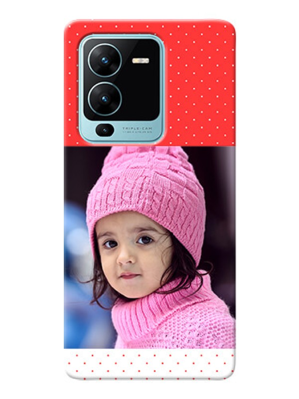 Custom Vivo V25 Pro 5G personalised phone covers: Red Pattern Design