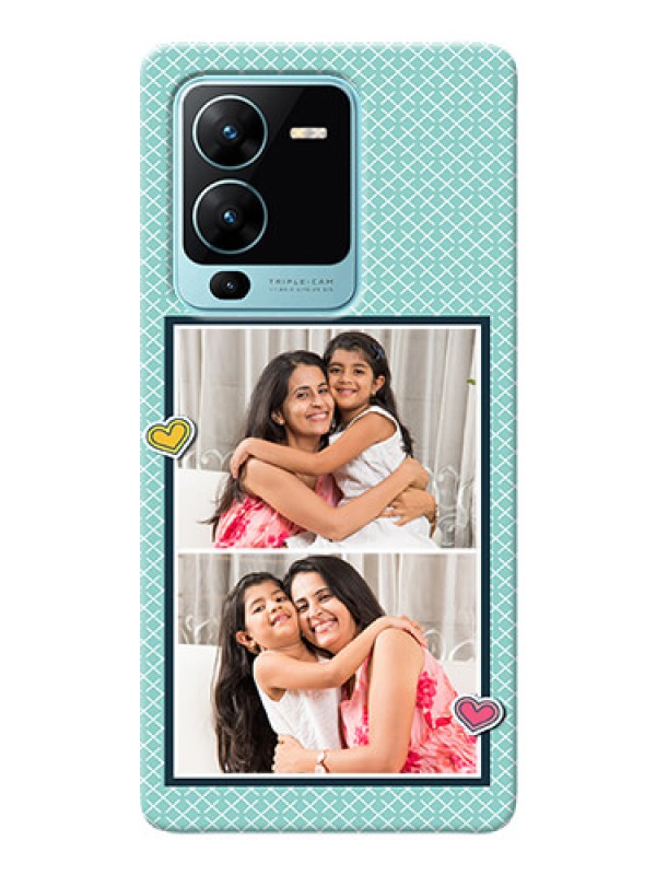 Custom Vivo V25 Pro 5G Custom Phone Cases: 2 Image Holder with Pattern Design