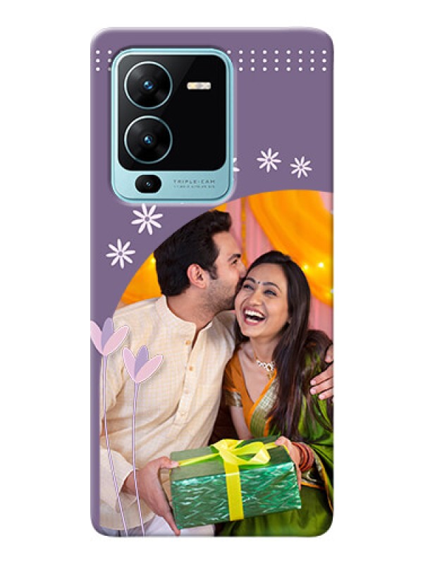 Custom Vivo V25 Pro 5G Phone covers for girls: lavender flowers design 