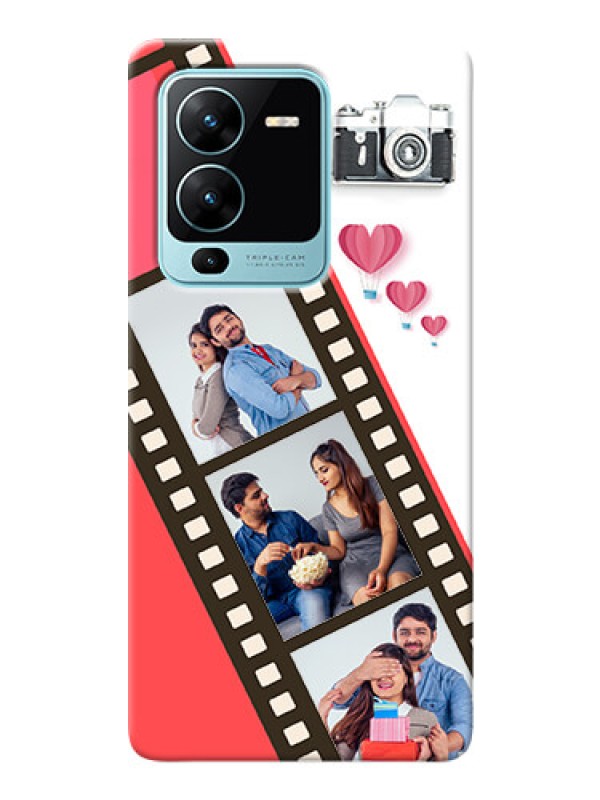 Custom Vivo V25 Pro 5G custom phone covers: 3 Image Holder with Film Reel