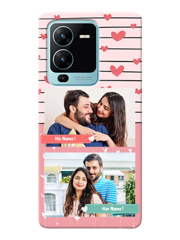 Custom Vivo V25 Pro 5G custom mobile covers: Photo with Heart Design