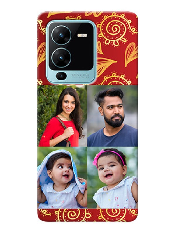 Custom Vivo V25 Pro 5G Mobile Phone Cases: 4 Image Traditional Design