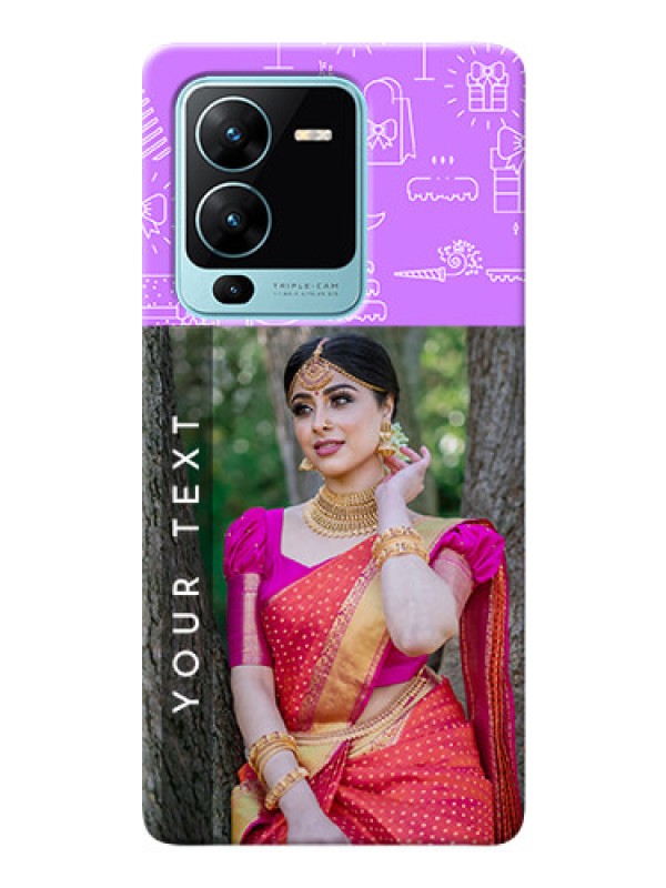 Custom Vivo V25 Pro 5G Personalized Phone Cases: Birthday Icons Design