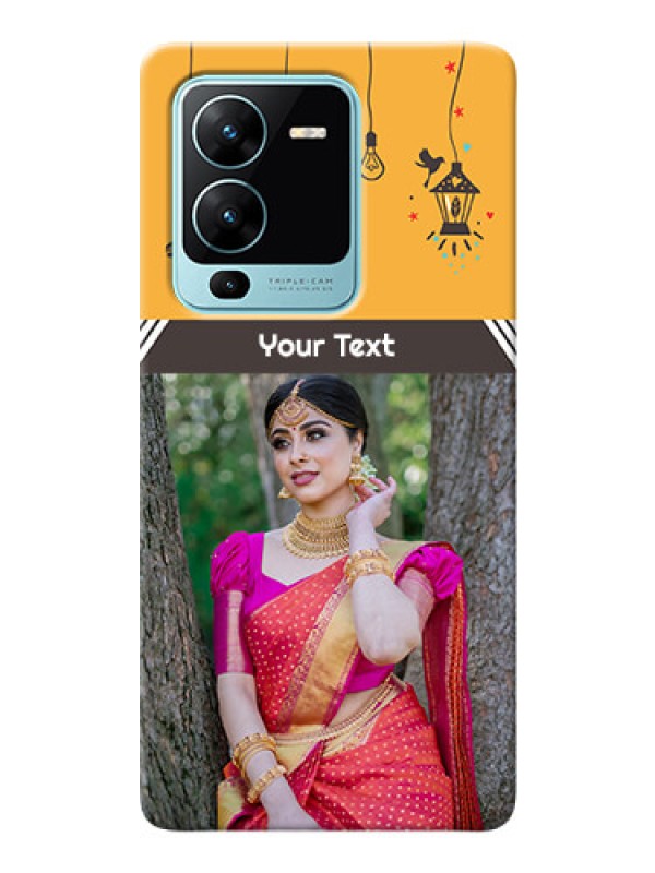 Custom Vivo V25 Pro 5G custom back covers with Family Picture and Icons 