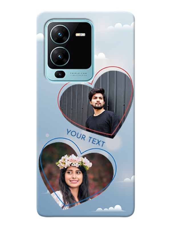 Custom Vivo V25 Pro 5G Phone Cases: Blue Color Couple Design 
