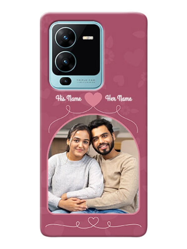 Custom Vivo V25 Pro 5G mobile phone covers: Love Floral Design