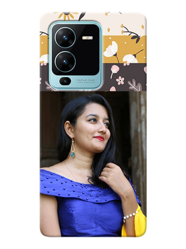 Custom Vivo V25 Pro 5G mobile cases online: Stylish Floral Design