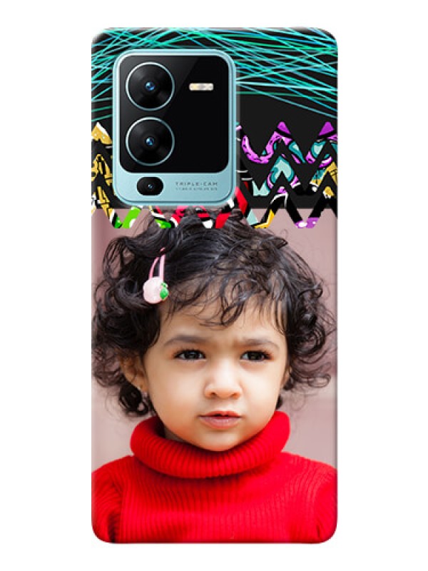 Custom Vivo V25 Pro 5G personalized phone covers: Neon Abstract Design