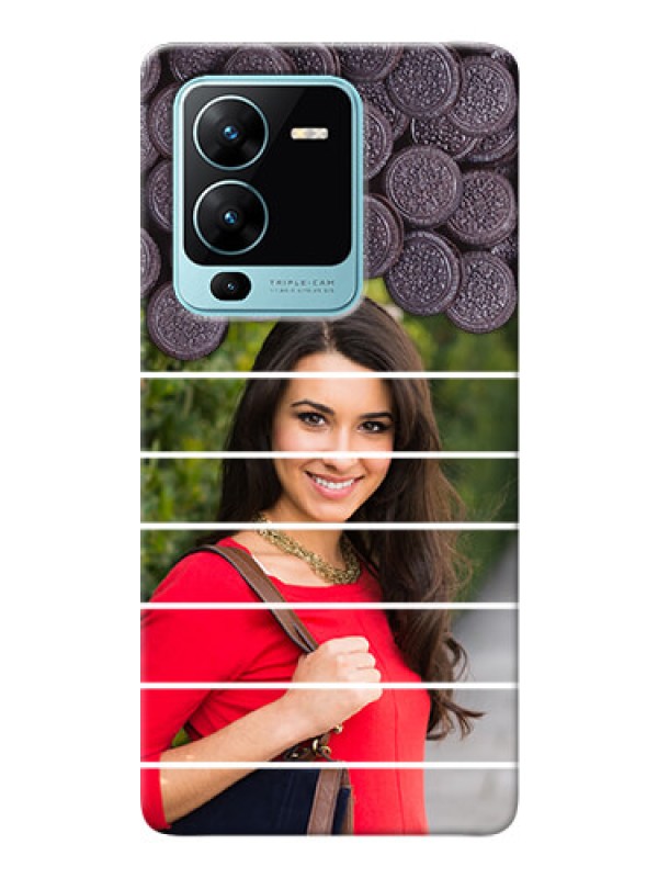 Custom Vivo V25 Pro 5G Custom Mobile Covers with Oreo Biscuit Design