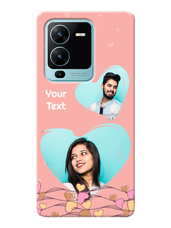 Custom Vivo V25 Pro 5G customized phone cases: Love Doodle Design