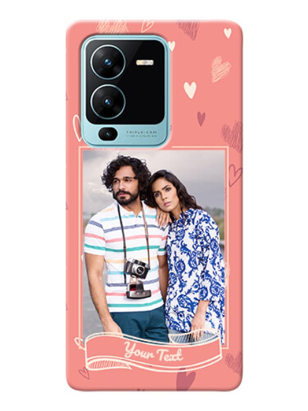 Custom Vivo V25 Pro 5G custom mobile phone cases: love doodle art Design