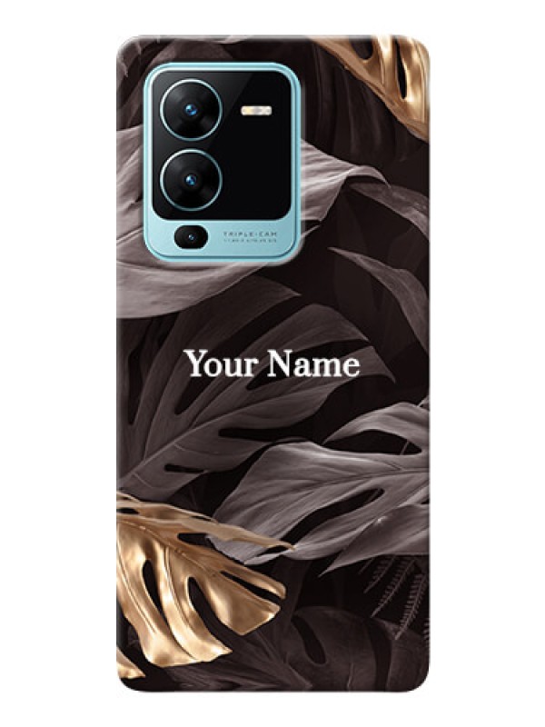 Custom Vivo V25 Pro 5G Mobile Back Covers: Wild Leaves digital paint Design