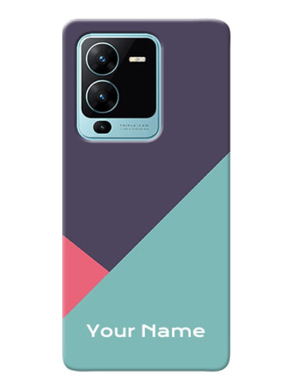 Custom Vivo V25 Pro 5G Custom Phone Cases: Tri Color abstract Design