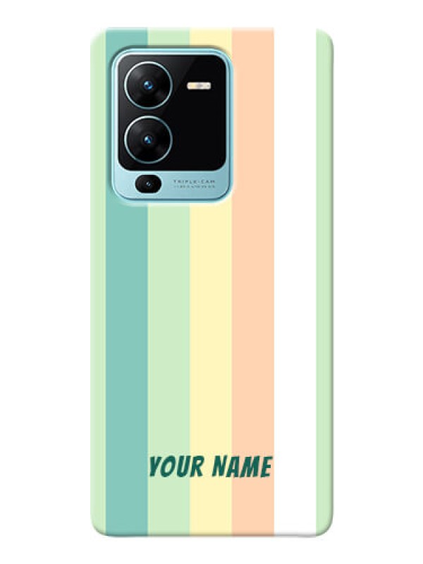 Custom Vivo V25 Pro 5G Back Covers: Multi-colour Stripes Design