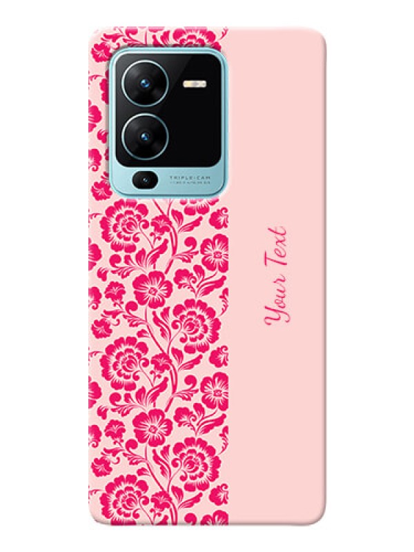 Custom Vivo V25 Pro 5G Phone Back Covers: Attractive Floral Pattern Design