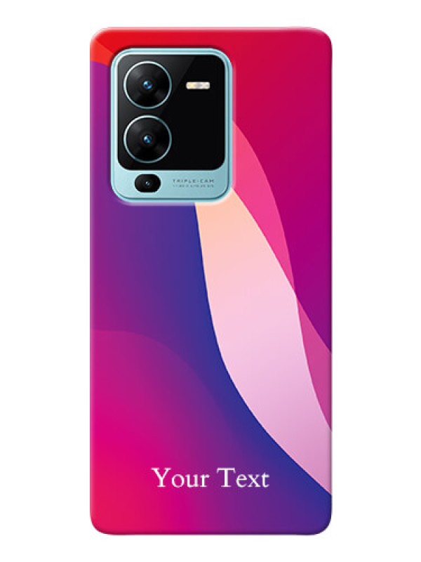 Custom Vivo V25 Pro 5G Mobile Back Covers: Digital abstract Overlap Design