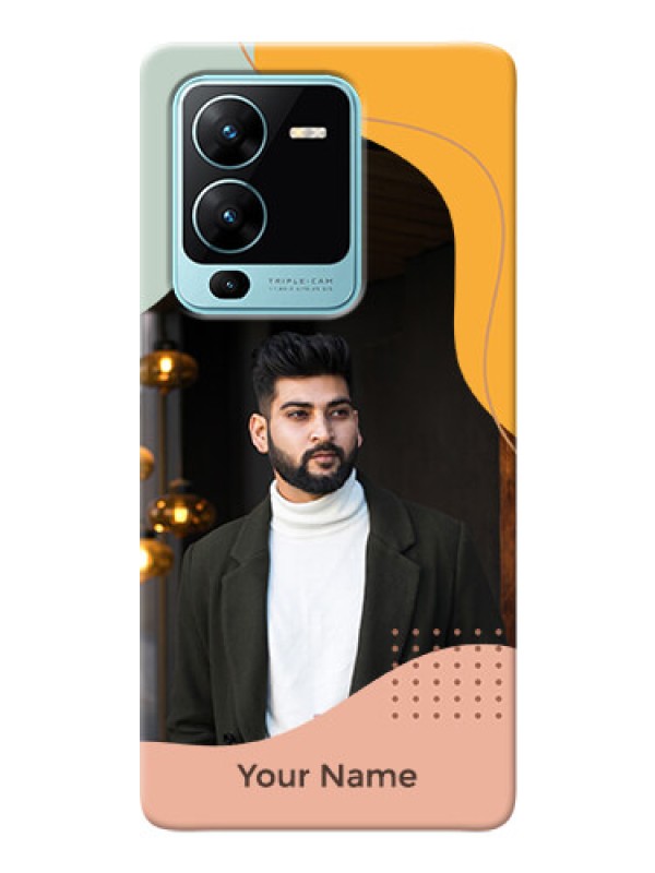 Custom Vivo V25 Pro 5G Custom Phone Cases: Tri-coloured overlay design