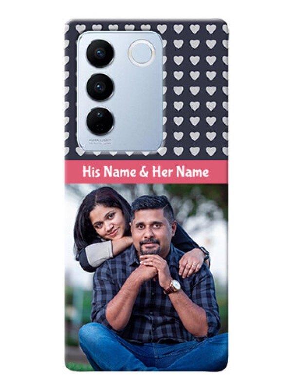 Custom Vivo V27 5G Custom Mobile Case with Love Symbols Design