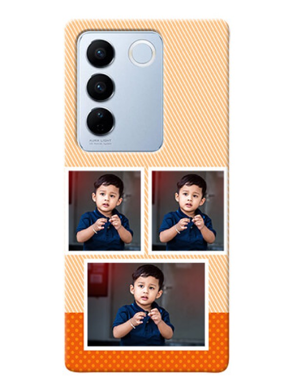 Custom Vivo V27 5G Mobile Back Covers: Bulk Photos Upload Design