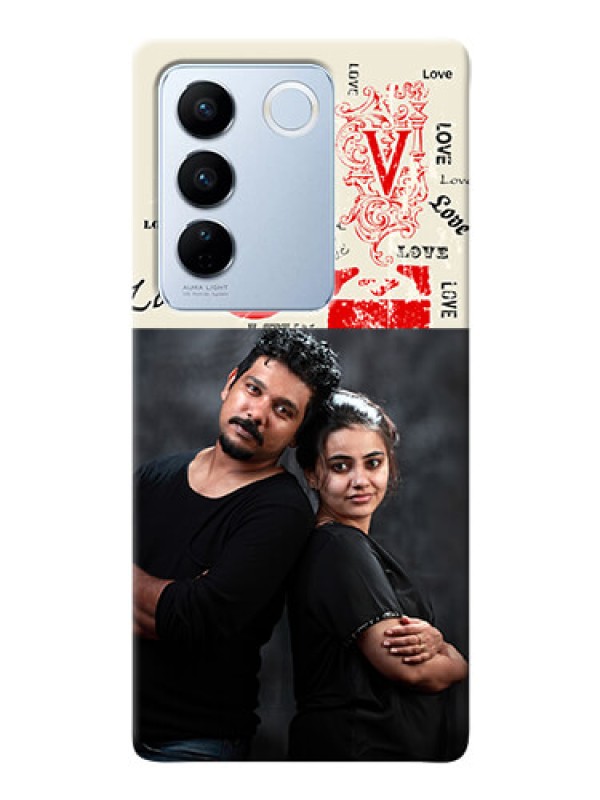 Custom Vivo V27 5G mobile cases online: Trendy Love Design Case