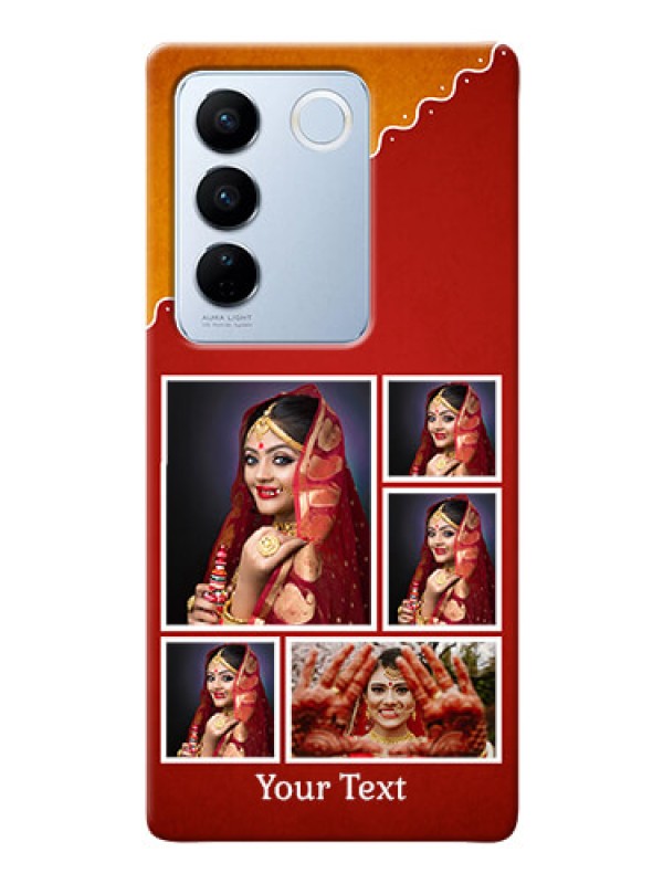 Custom Vivo V27 5G customized phone cases: Wedding Pic Upload Design