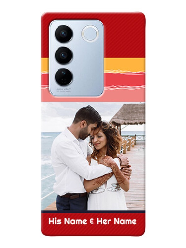 Custom Vivo V27 5G custom mobile phone covers: Colorful Case Design