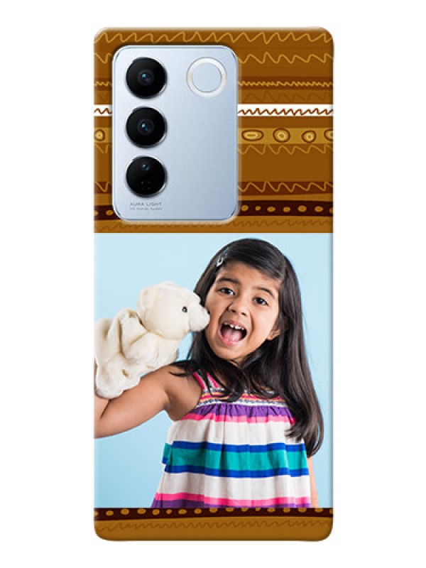 Custom Vivo V27 5G Mobile Covers: Friends Picture Upload Design 