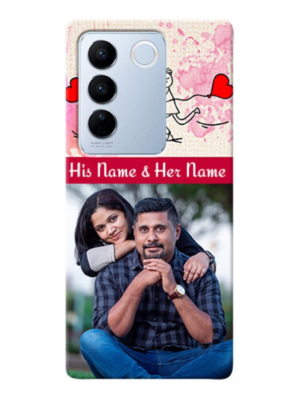 Custom Vivo V27 5G phone back covers: You and Me Case Design