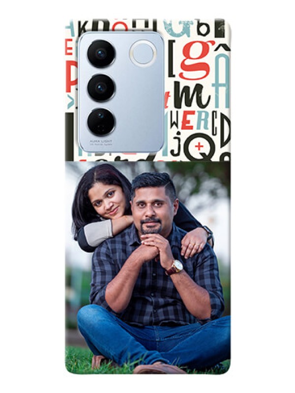 Custom Vivo V27 5G custom mobile phone covers: Alphabet Design