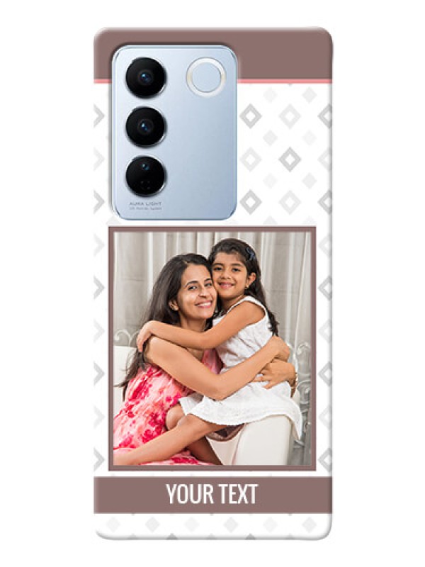 Custom Vivo V27 5G custom back covers: Simple Diamond Design