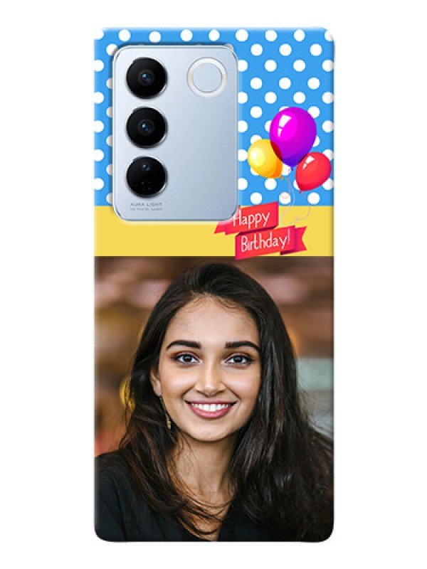 Custom Vivo V27 5G custom mobile back covers: Happy Birthday Design