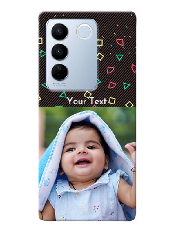 Custom Vivo V27 5G custom mobile cases with confetti birthday design
