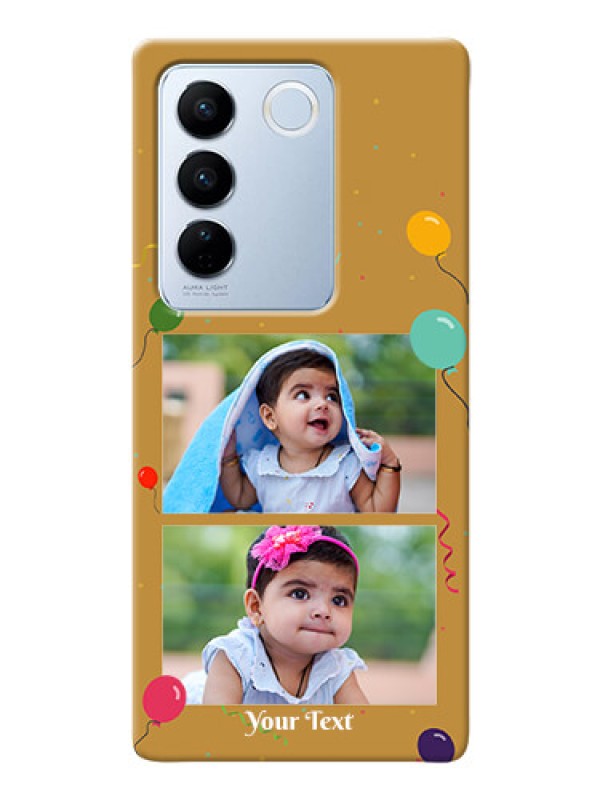 Custom Vivo V27 5G Phone Covers: Image Holder with Birthday Celebrations Design