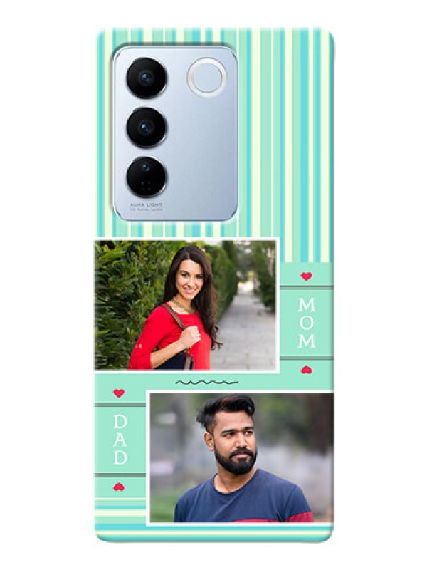 Custom Vivo V27 5G custom mobile phone covers: Mom & Dad Pic Design
