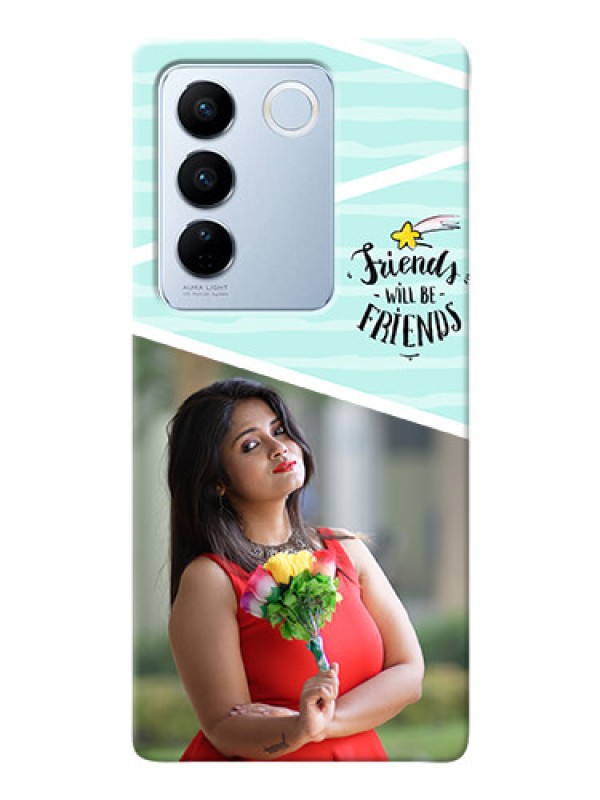 Custom Vivo V27 5G Mobile Back Covers: Friends Picture Icon Design