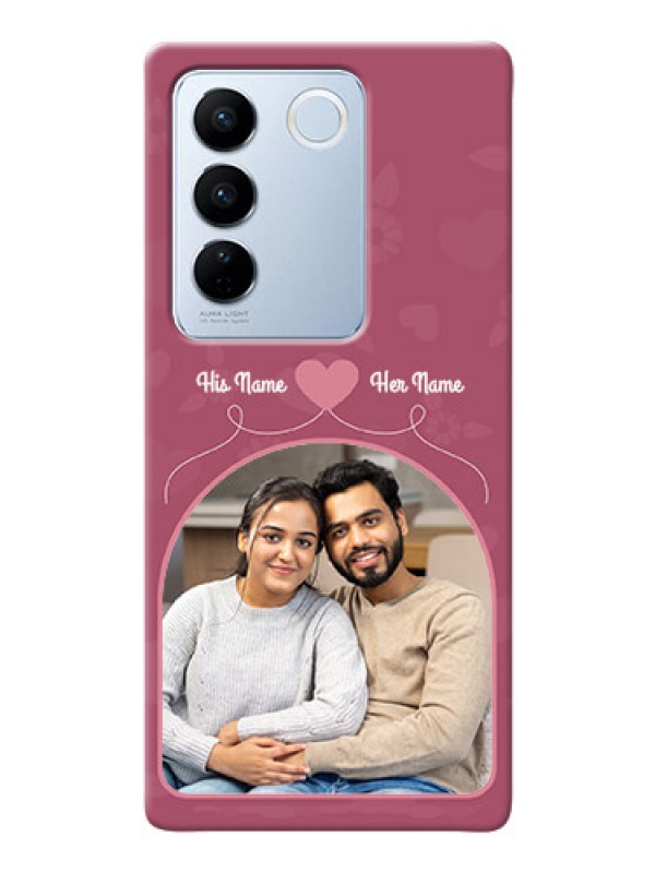 Custom Vivo V27 5G mobile phone covers: Love Floral Design