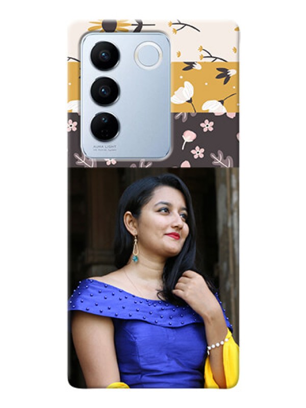 Custom Vivo V27 5G mobile cases online: Stylish Floral Design