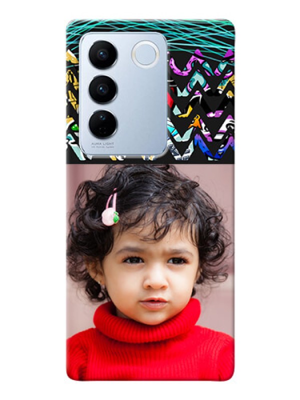 Custom Vivo V27 5G personalized phone covers: Neon Abstract Design