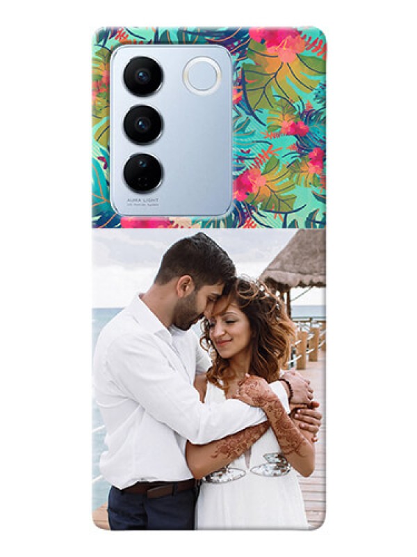 Custom Vivo V27 5G Personalized Phone Cases: Watercolor Floral Design