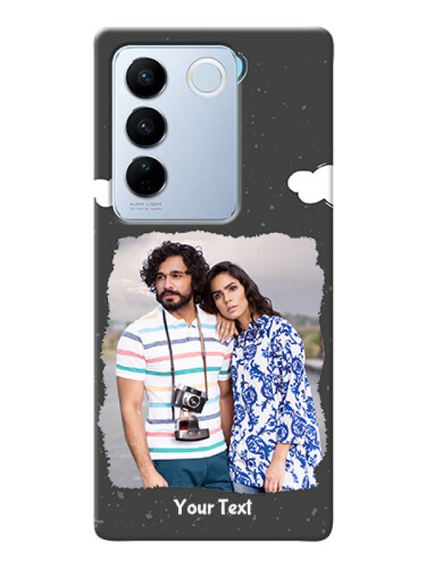 Custom Vivo V27 5G Mobile Back Covers: splashes with love doodles Design