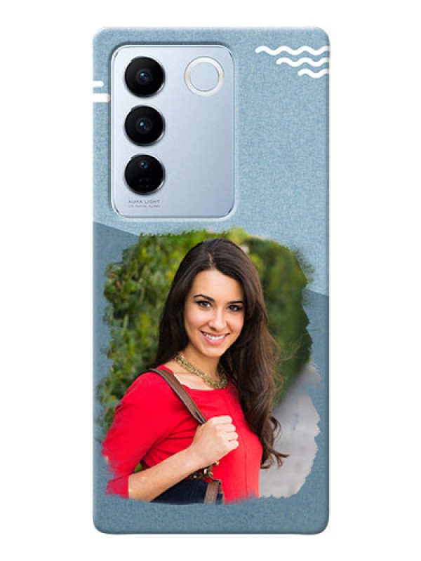 Custom Vivo V27 5G custom mobile phone covers: Grunge Line Art Design