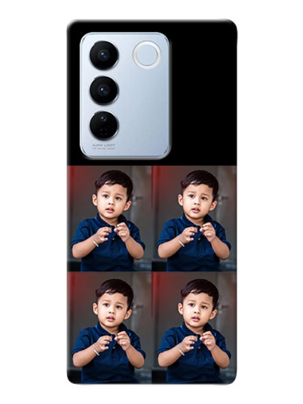 Custom Vivo V27 5G 4 Image Holder on Mobile Cover