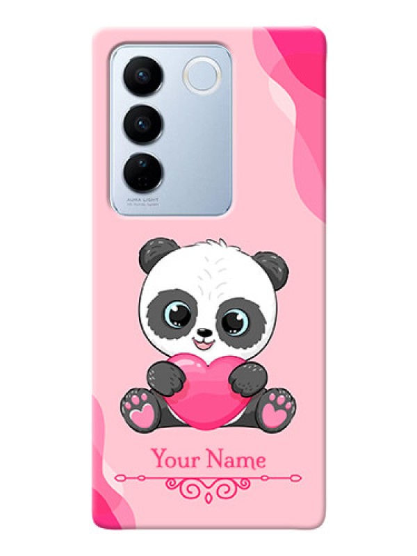 Custom Vivo V27 5G Mobile Back Covers: Cute Panda Design