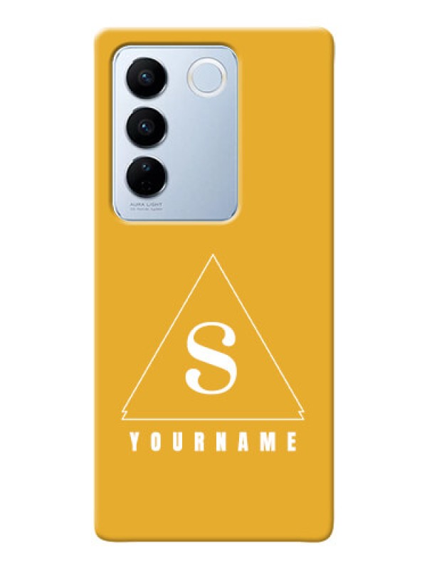 Custom Vivo V27 5G Custom Mobile Case with simple triangle Design