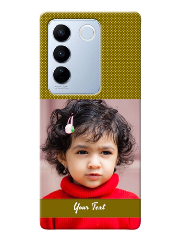 Custom Vivo V27 Pro 5G custom mobile back covers: Simple Green Color Design