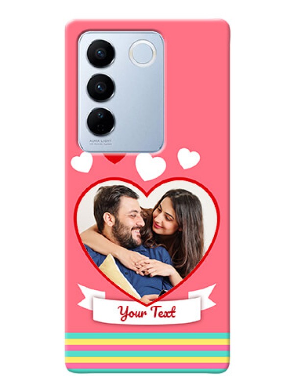Custom Vivo V27 Pro 5G Personalised mobile covers: Love Doodle Design