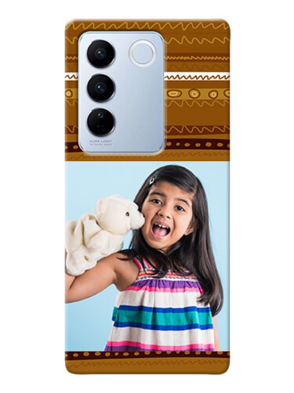 Custom Vivo V27 Pro 5G Mobile Covers: Friends Picture Upload Design 