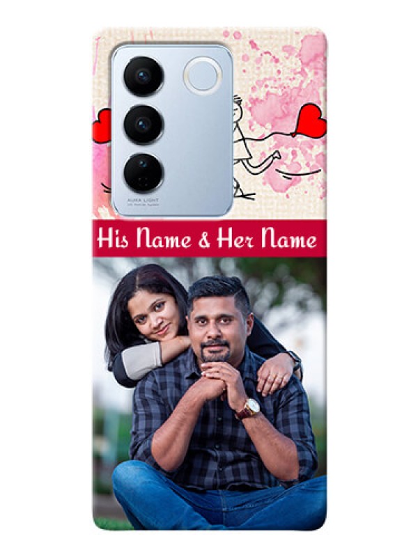 Custom Vivo V27 Pro 5G phone back covers: You and Me Case Design
