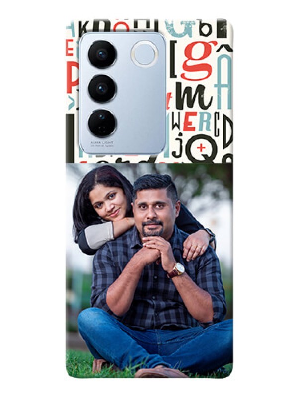 Custom Vivo V27 Pro 5G custom mobile phone covers: Alphabet Design